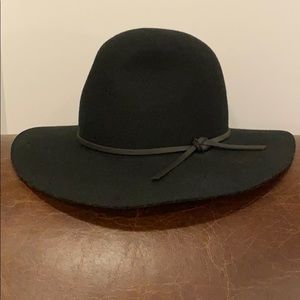 Brixton Wesley Black Wool Fedora